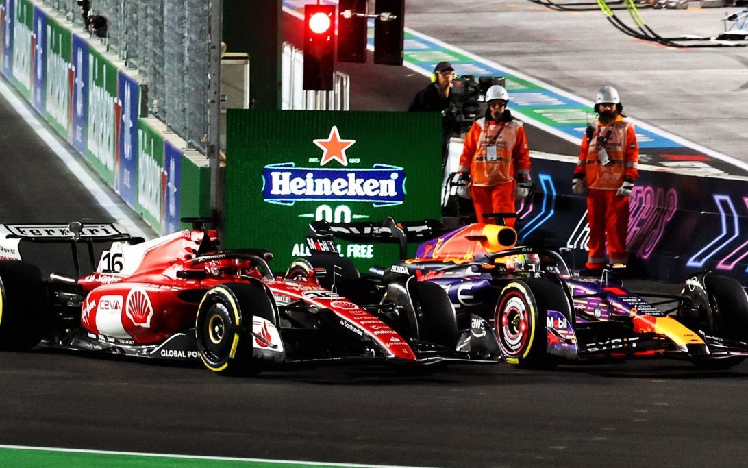 Leclerc Verstappen Las Vegas