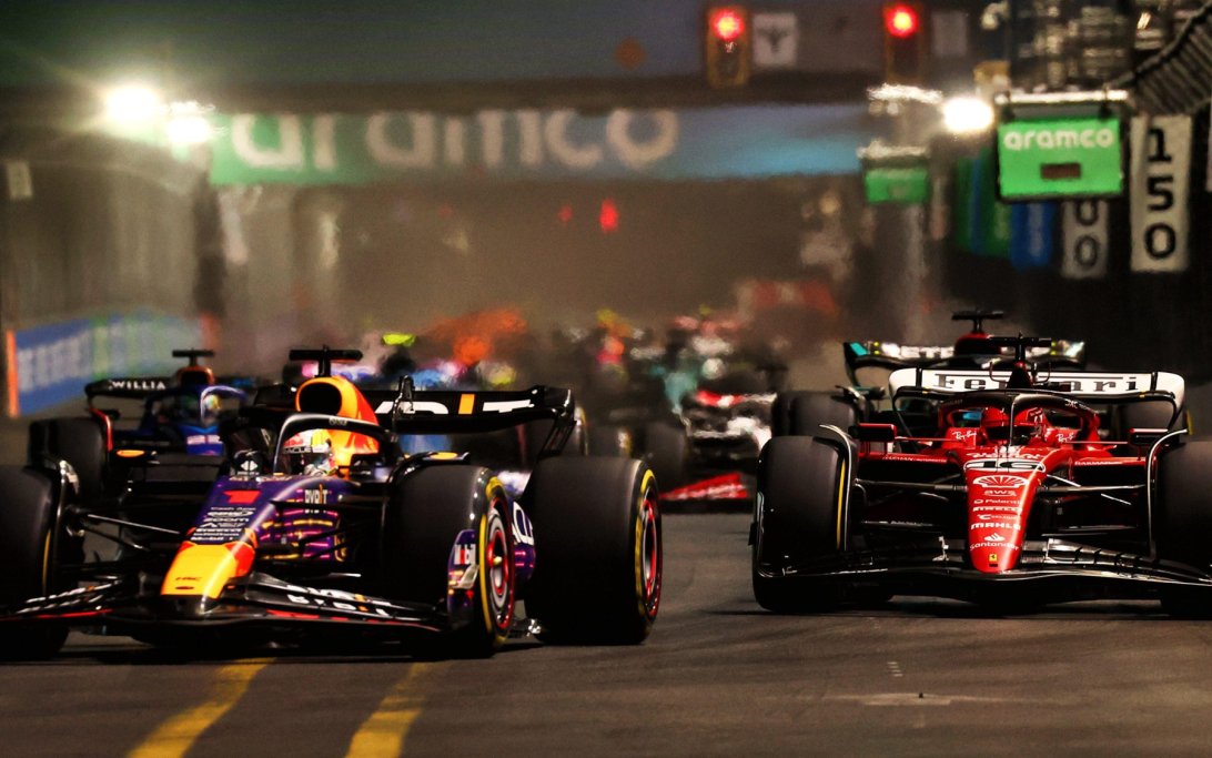 Verstappen Leclerc Las Vegas