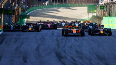 Verstappen Norris Brazil start sprintrace
