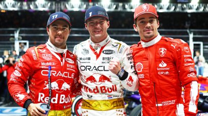 Verstappen Leclerc Perez Las Vegas