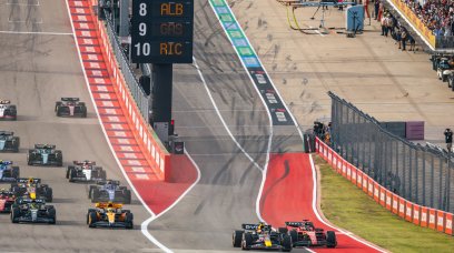 Verstappen Leclerc start Sprintrace US