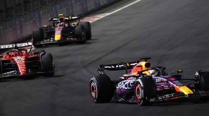 Verstappen Leclerc Perez Las Vegas