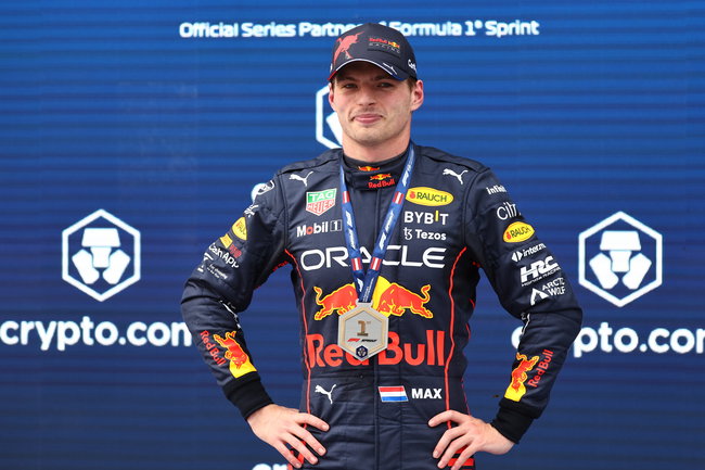 Verstappen na de F1 Sprintrace in Oostenrijk 2022