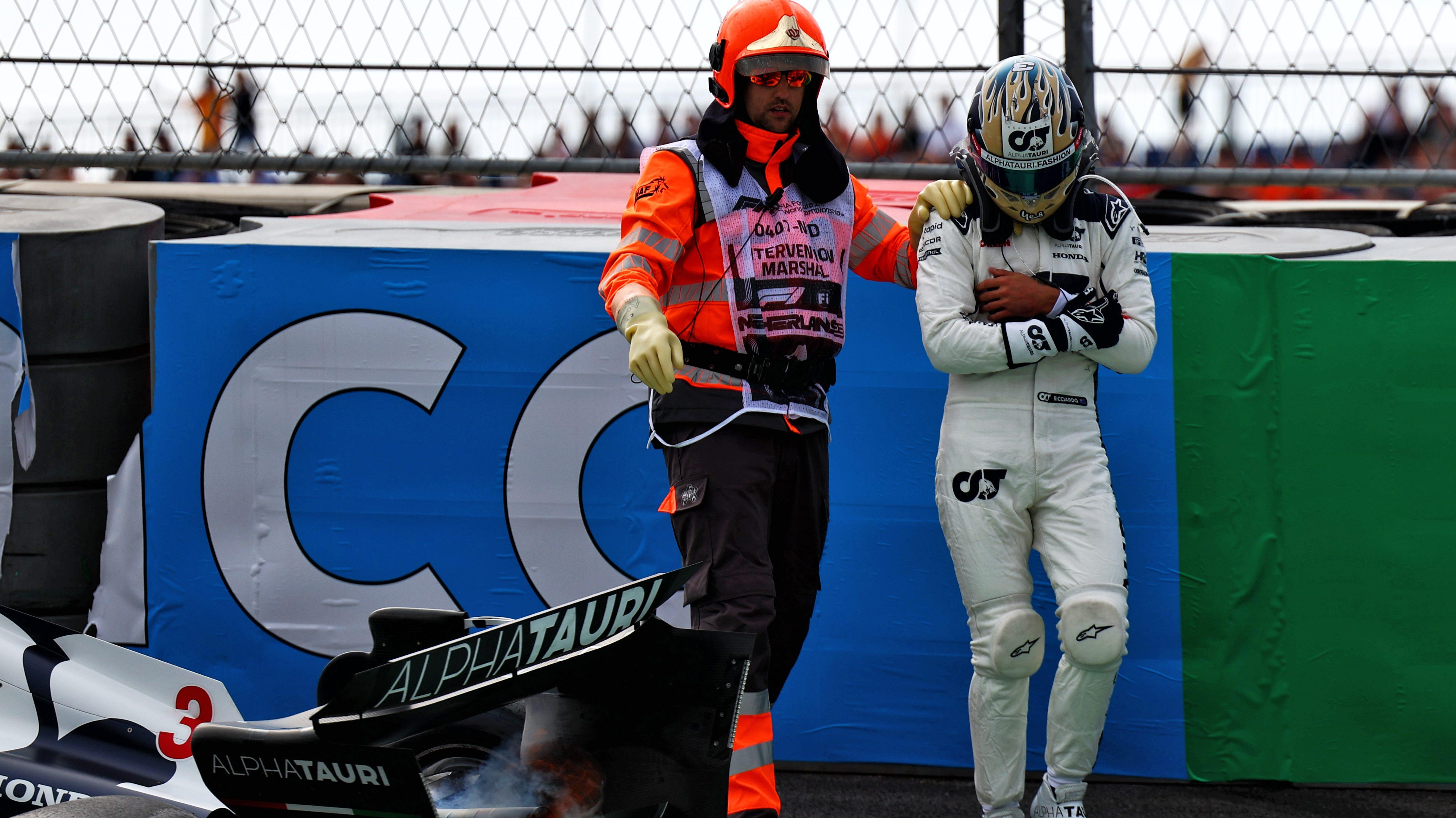 Ricciardo crash Zandvoort 2023