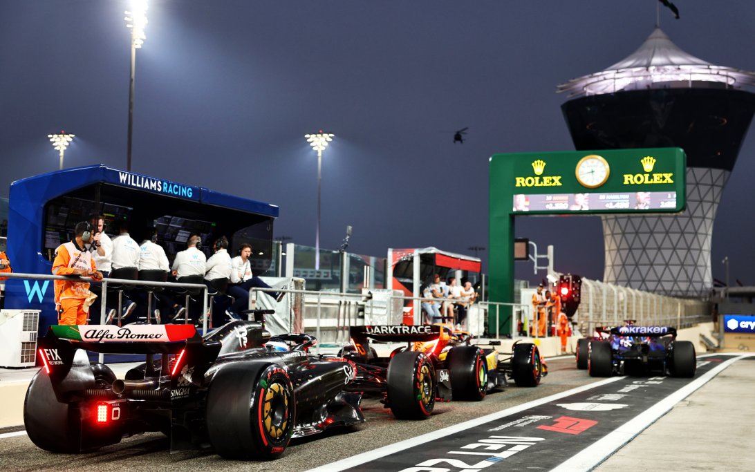 Abu Dhabi pit lane