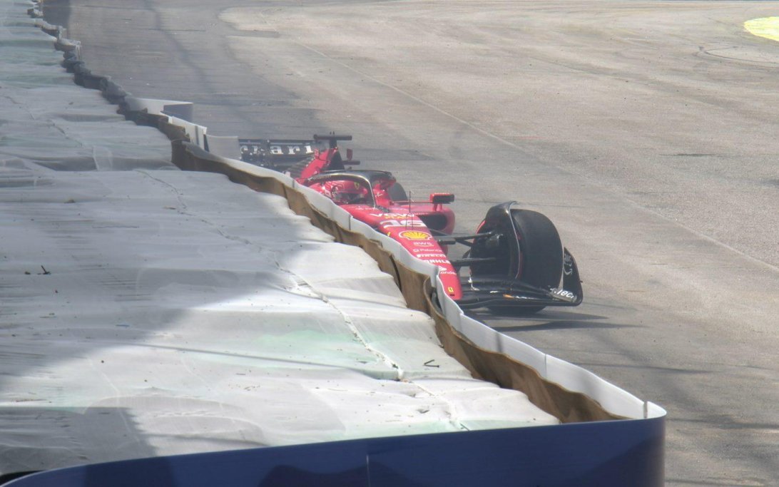 Leclerc crash Brazil