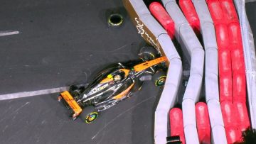 Video: Snoeiharde crash Norris crasht zorgt voor vroege safety car in Vegas