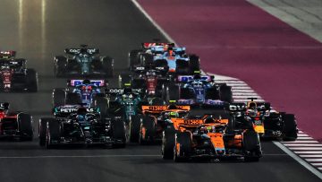 Startopstelling Formule 1 GP Qatar 2023 na straf Perez en opgave Sainz
