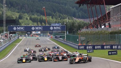 Start sprintrace F2 Belgium