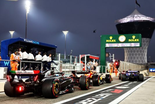 Abu Dhabi pit lane