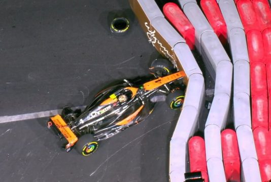 Norris crash Las Vegas