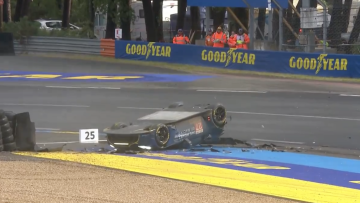 Car flips in terrifying Le Mans 24 Hours crash