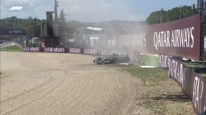 Alonso Imola Crash FP3