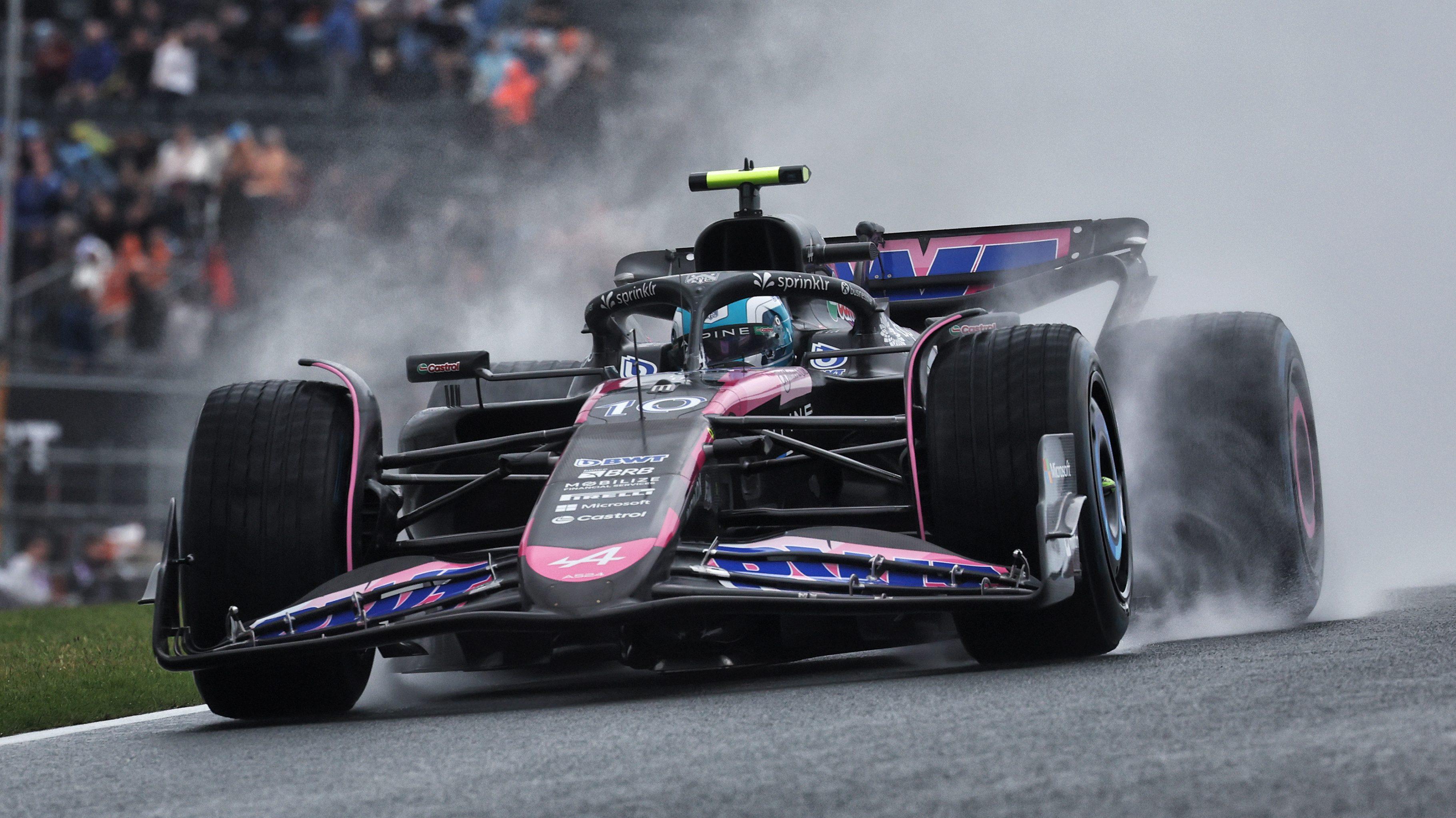 Gasly wet FP1 Zandvoort
