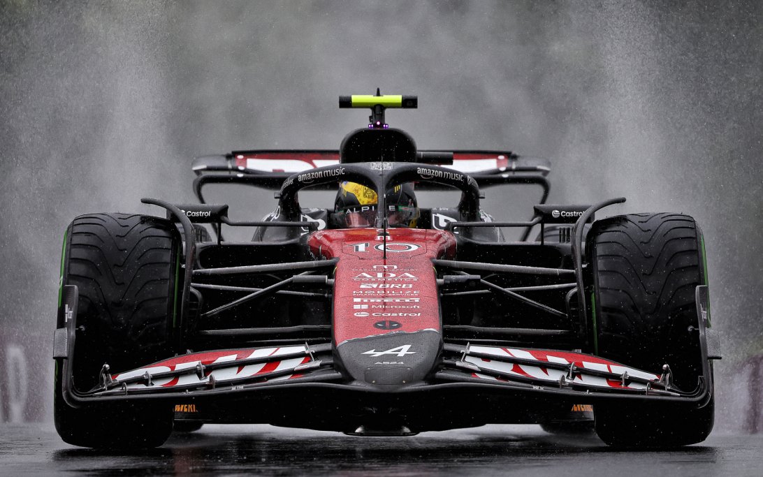 Gasly FP3 Belgium wet