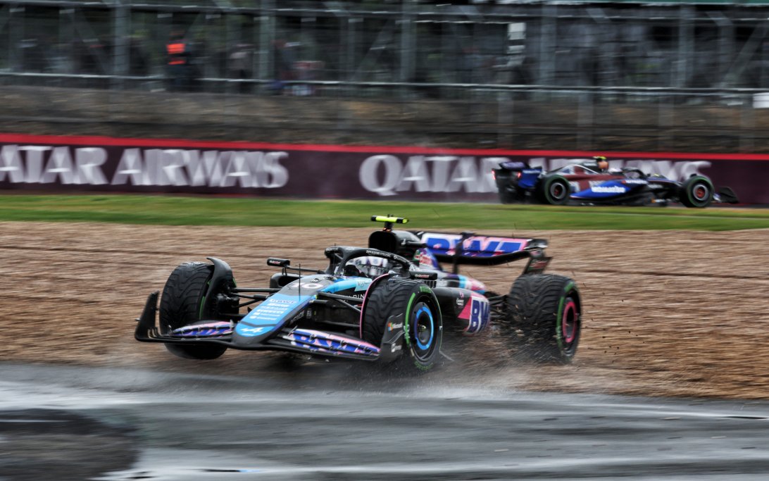 Gasly wet FP3 crash Silverstone