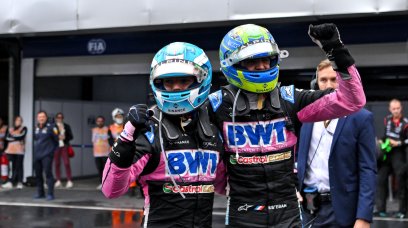 Gasly Ocon podium Brazil