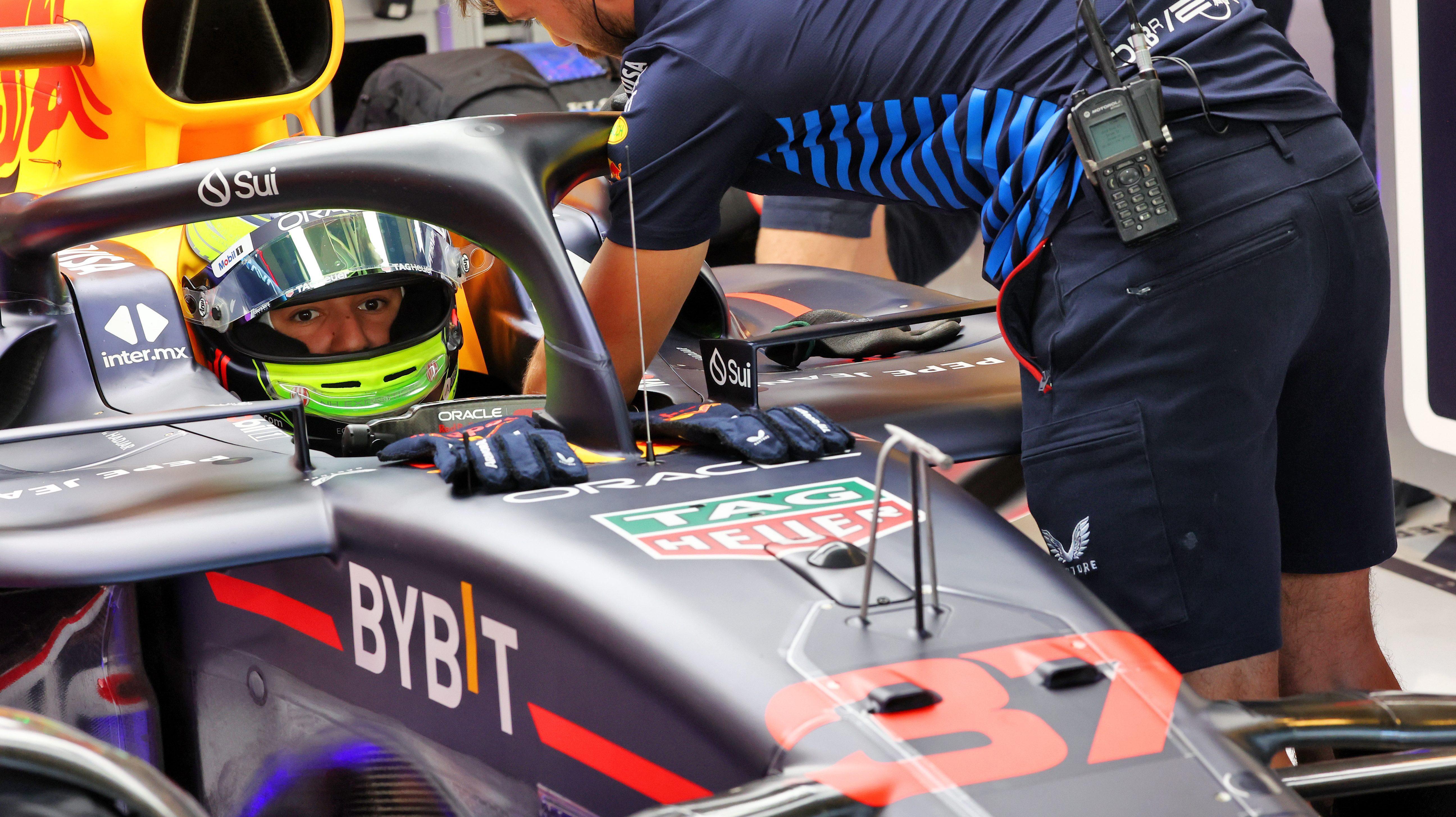 Hadjar Red Bull test 2024