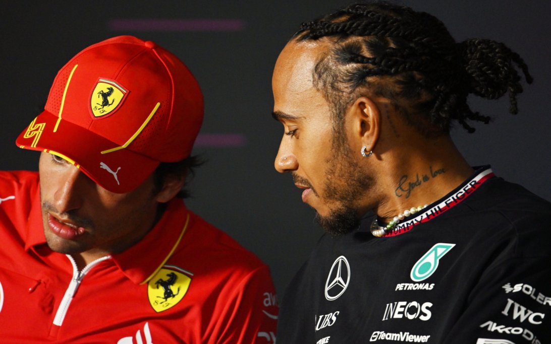 Hamilton Sainz Bahrain 2024