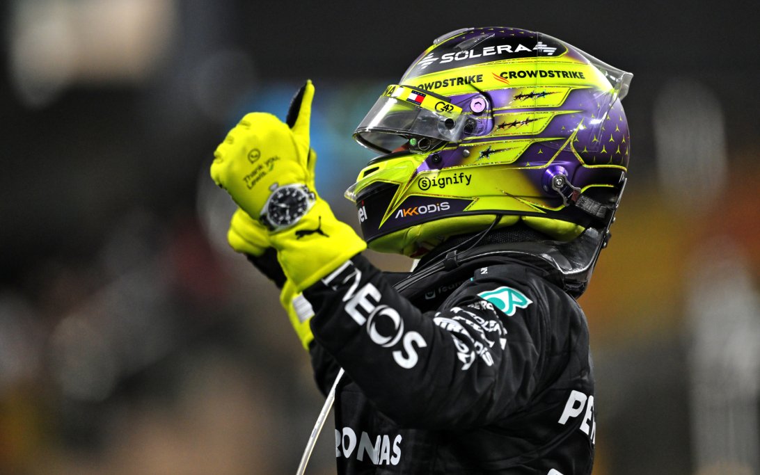 Hamilton Abu Dhabi race