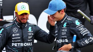 Hamilton hints at Mercedes swap after thrilling Russell battle