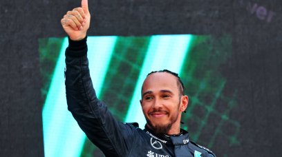 Hamilton podium Spain