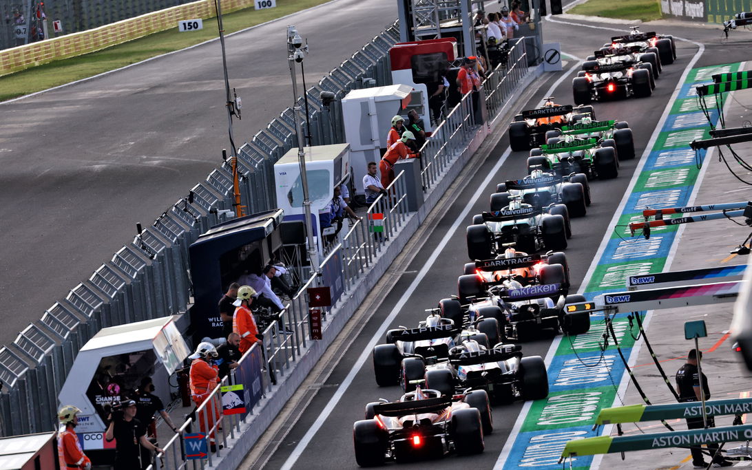 Hungary pit lane