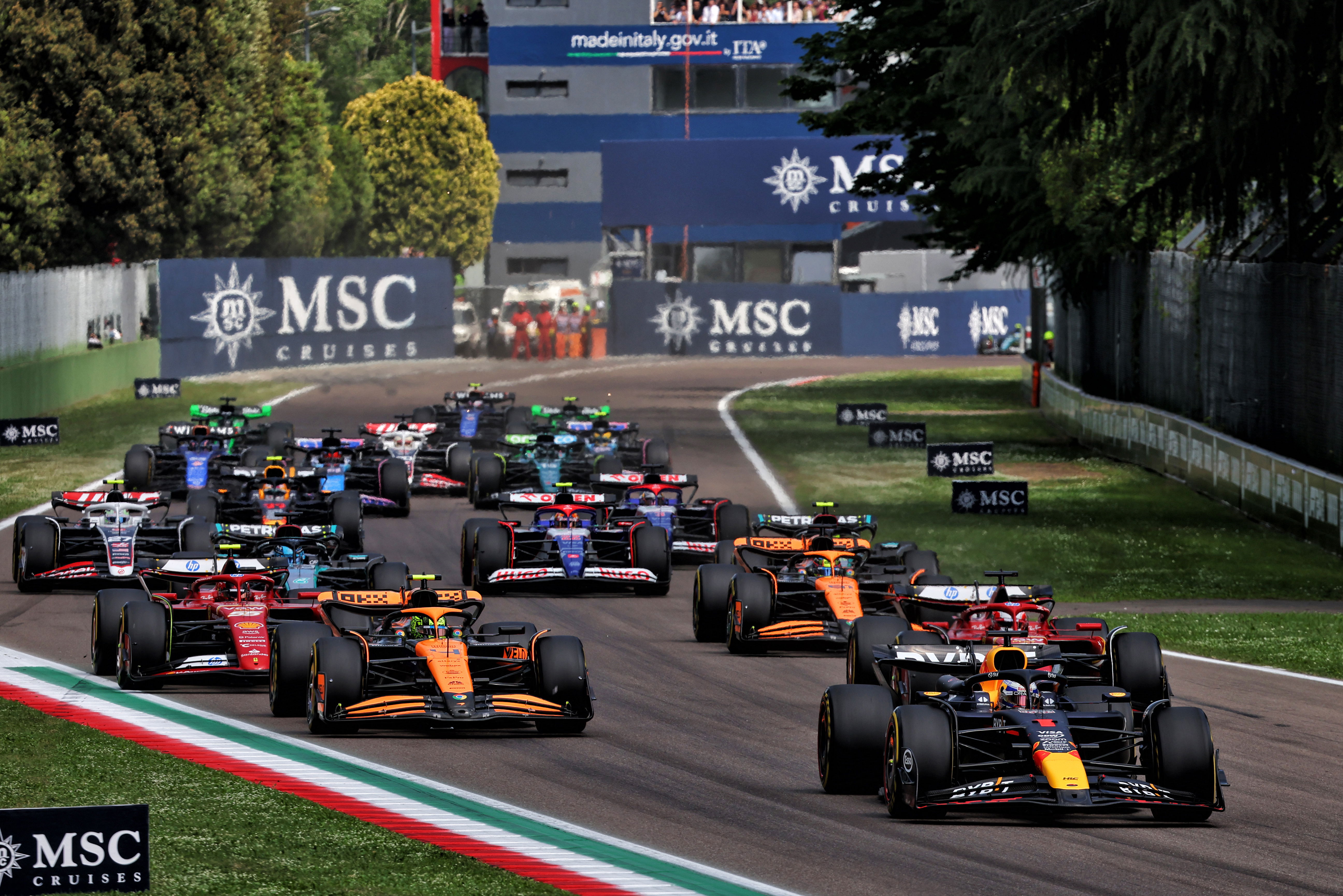 Imola race start