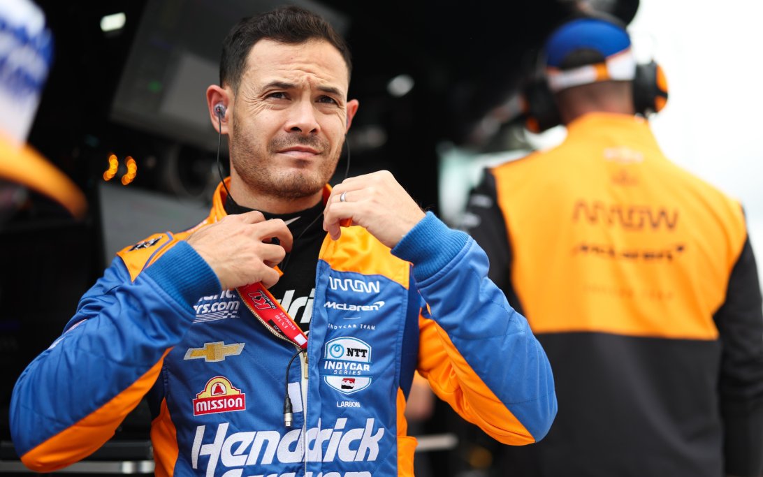 Kyle Larson Indianapolis 500 Qualifying By Chris Owens Large Image Without Watermark m104626