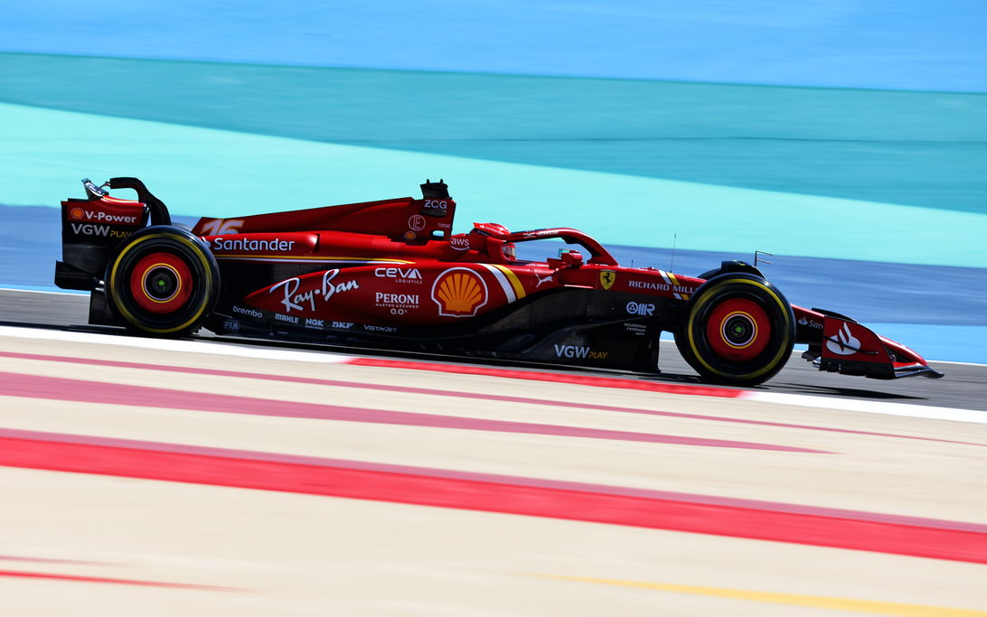 Leclerc Bahrain test