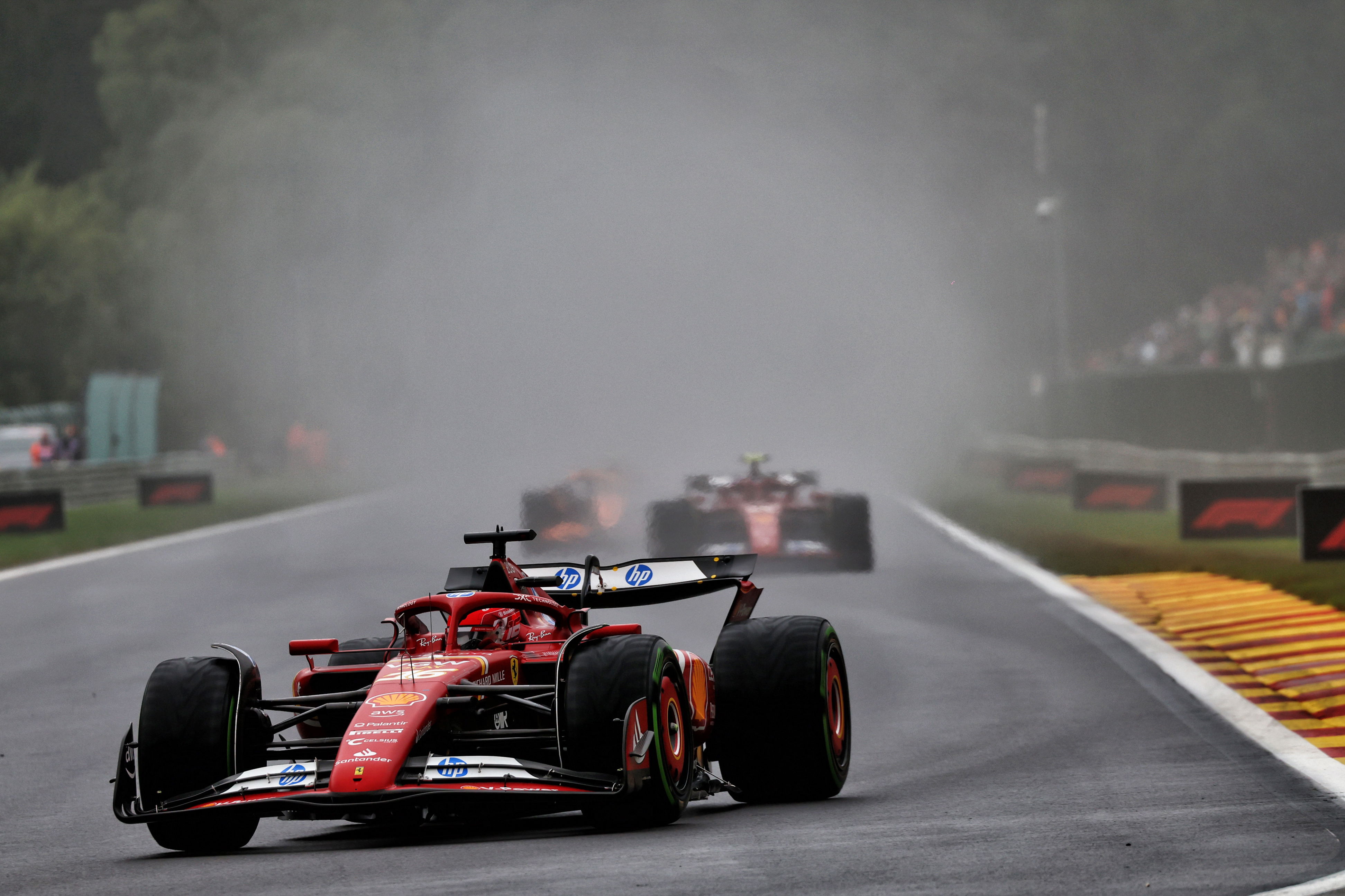 Leclerc wet Qualifying Belgium