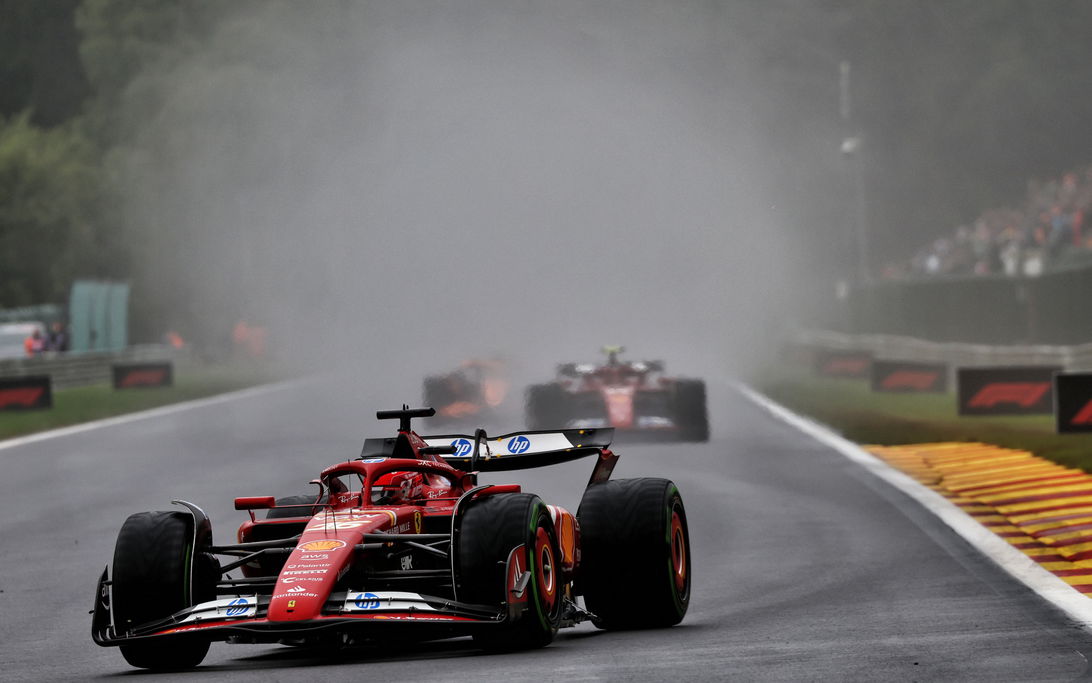 Leclerc wet Qualifying Belgium
