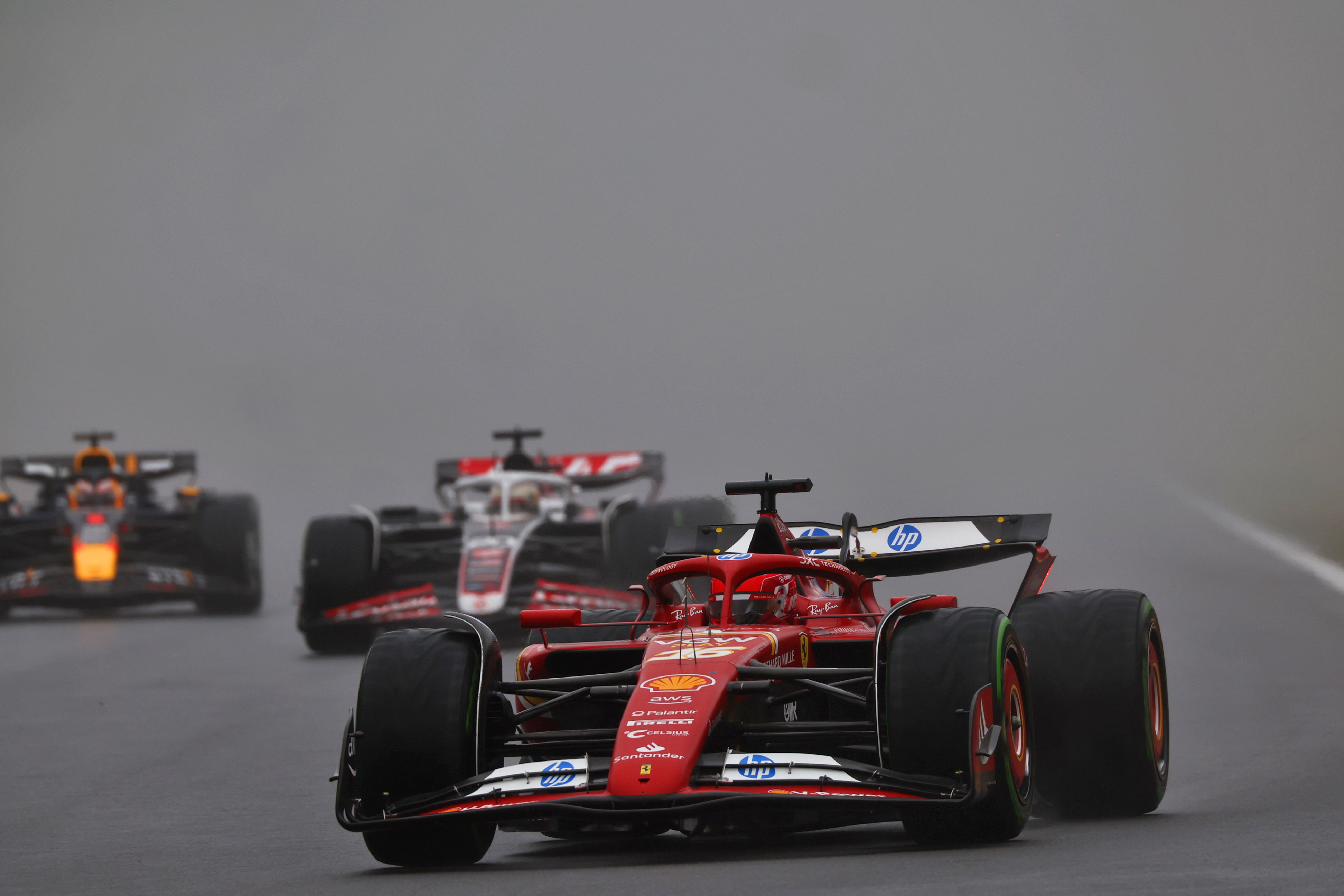 Leclerc wet qualifying Belgium