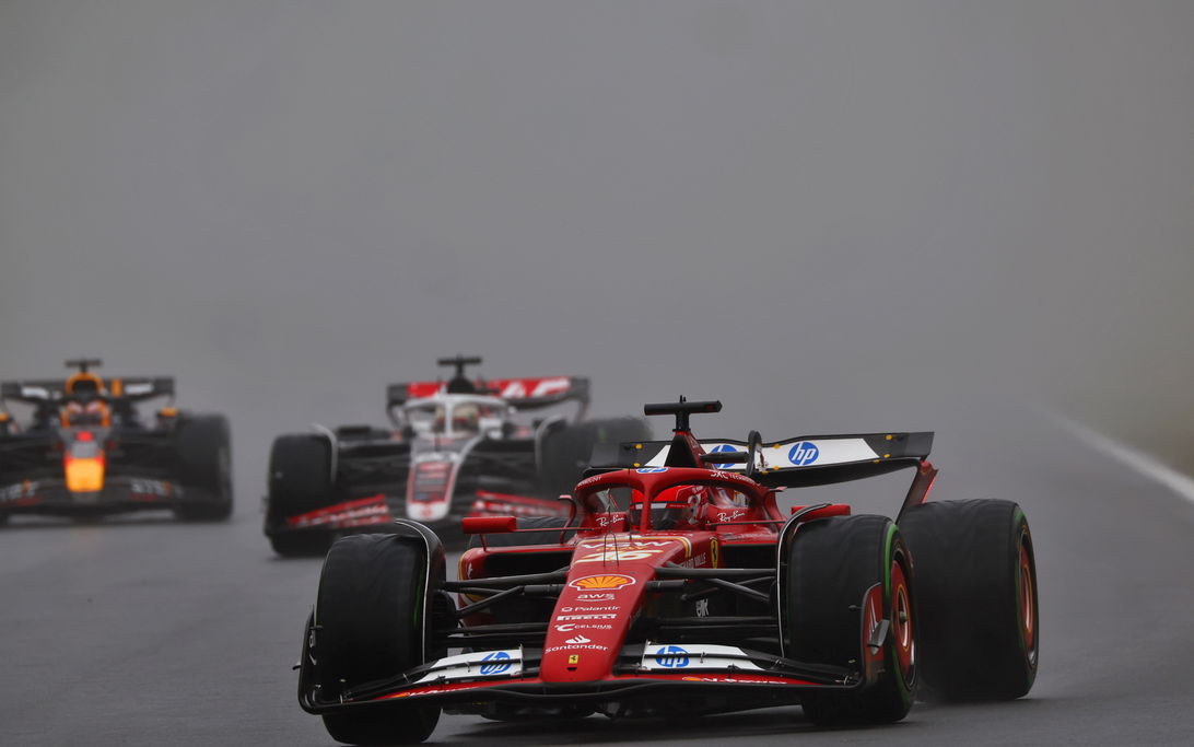 Leclerc wet qualifying Belgium