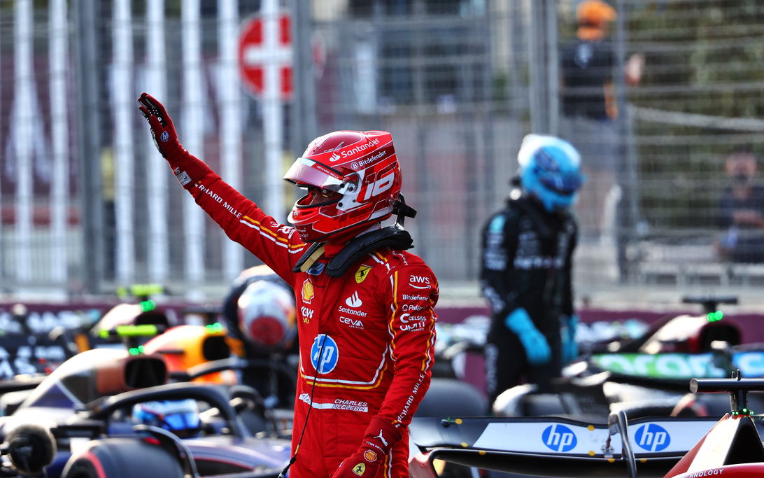 Leclerc pole Baku