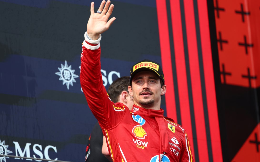 Leclerc Podium Imola
