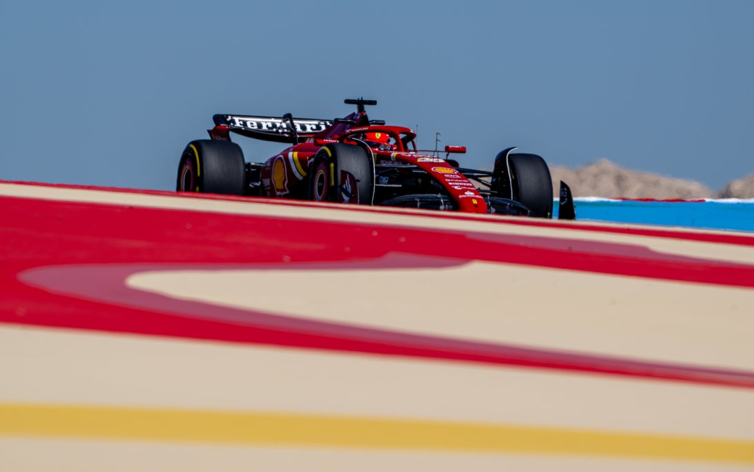 Leclerc wintertest Bahrain 2024