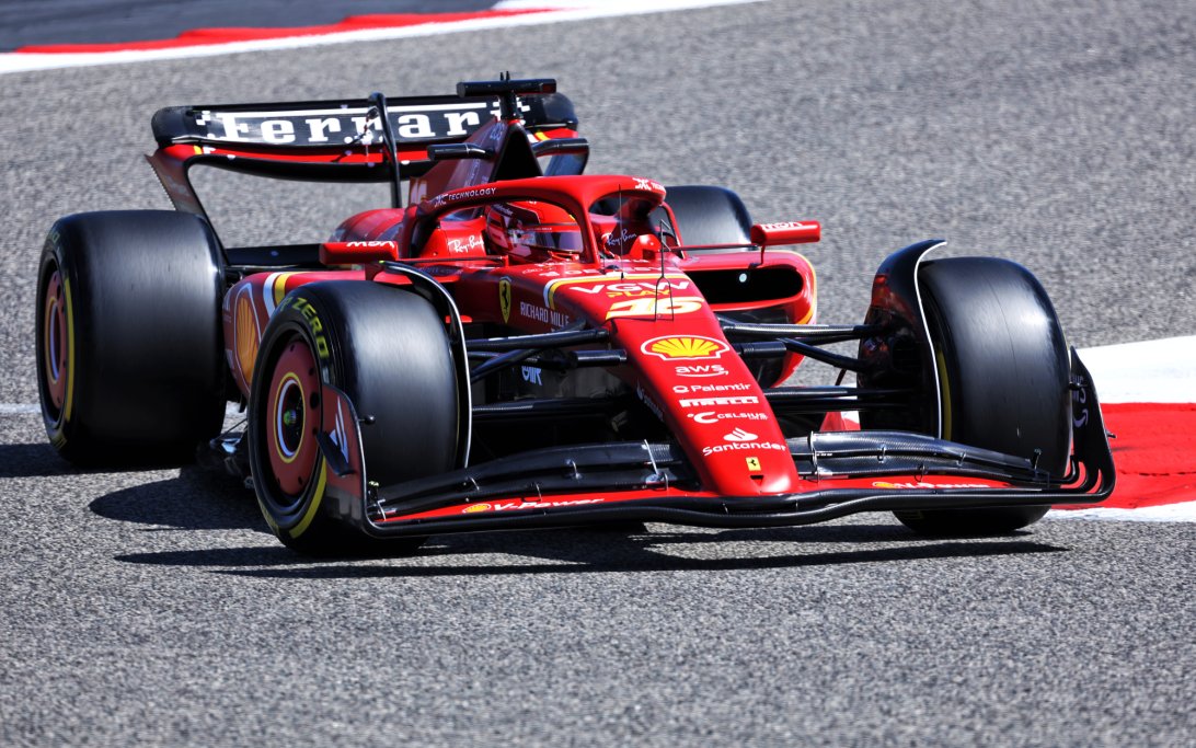 Leclerc Bahrain test