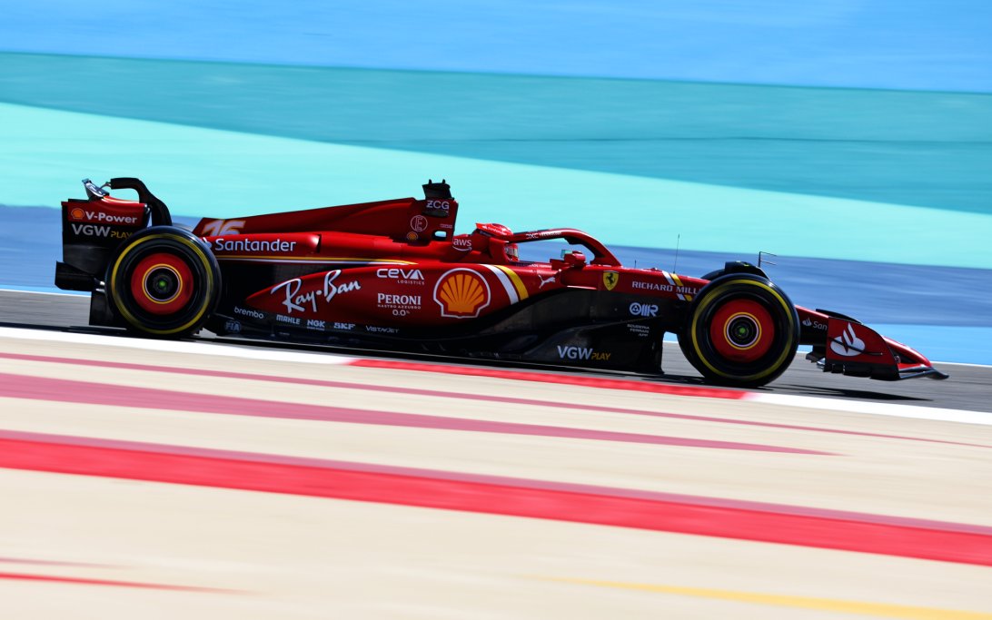 Leclerc Bahrain test