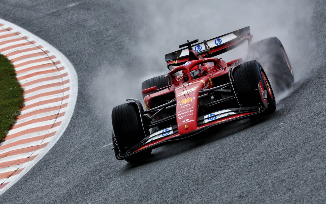 Leclerc wet FP1 Zandvoort