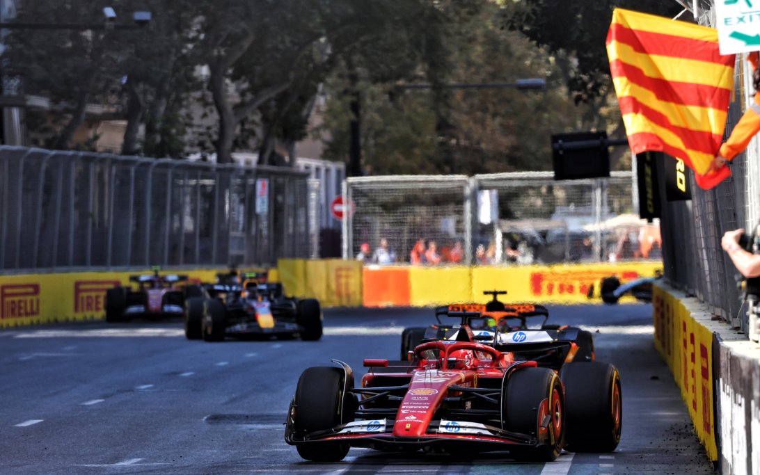 leclerc Baku race