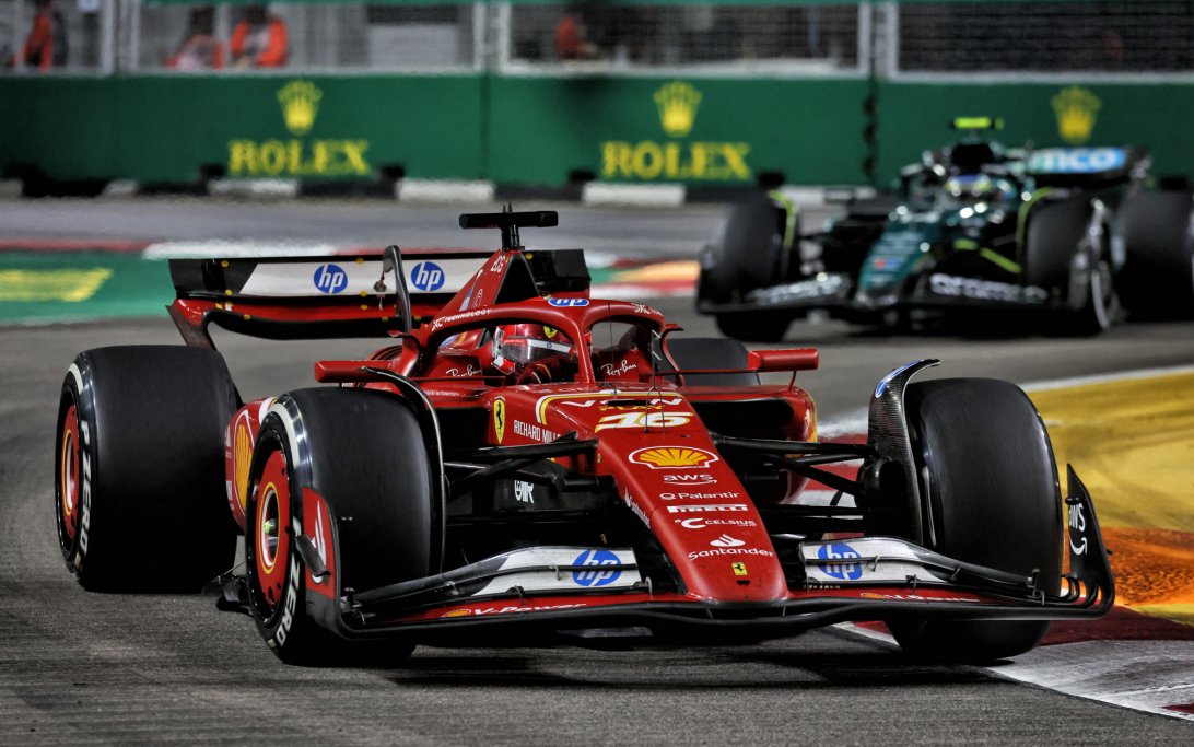 Leclerc race Singapore