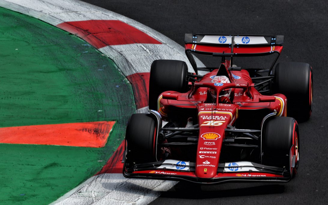 Leclerc qualifying Mexico