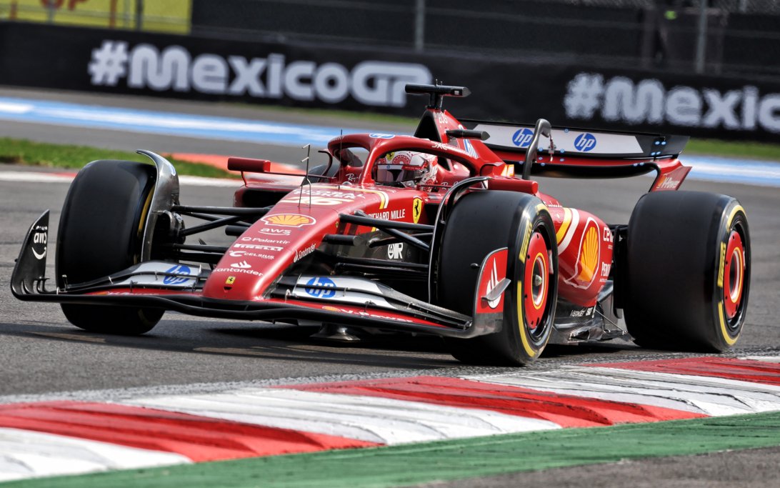 Leclerc qualifying Mexico
