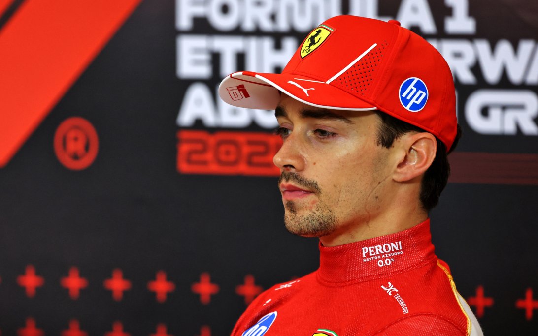 Leclerc Abu Dhabi race podium