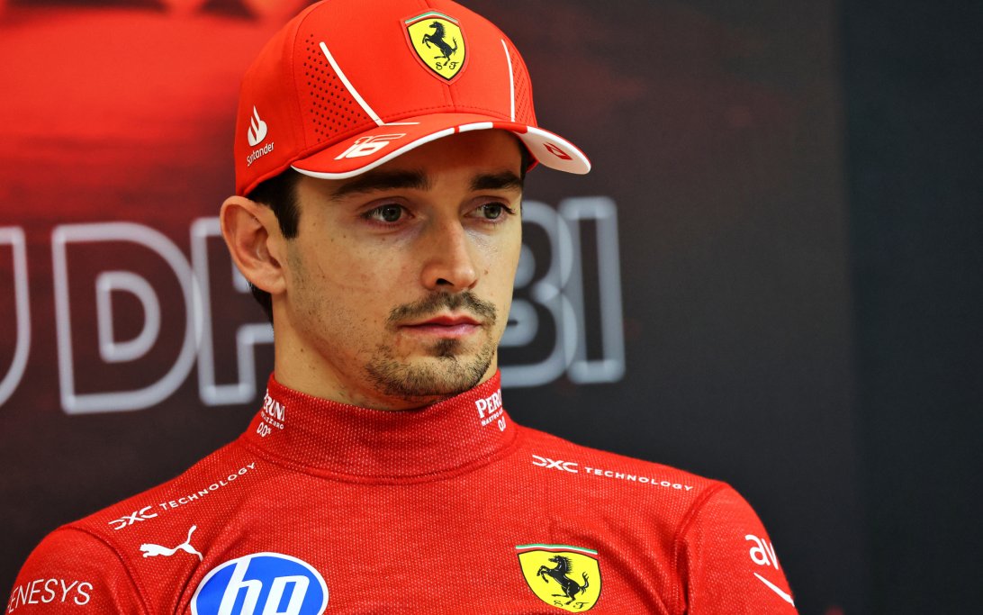 Leclerc Abu Dhabi race podium