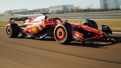 Leclerc Ferrari shakedown SF-24