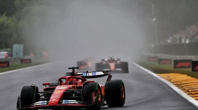Leclerc wet Qualifying Belgium