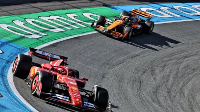 Leclerc Piastri race Zandvoort