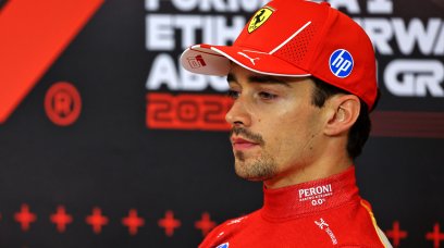 Leclerc Abu Dhabi race podium